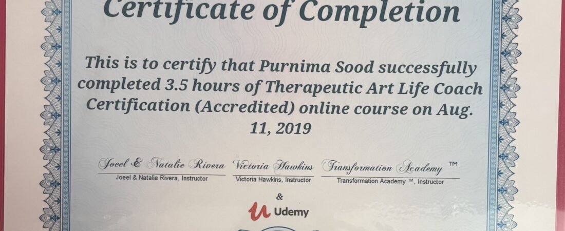 Therapeutic Art Life Coach Certification – Udemy 2019