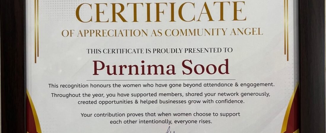Community Angel Certificate – Mompreneur Circle