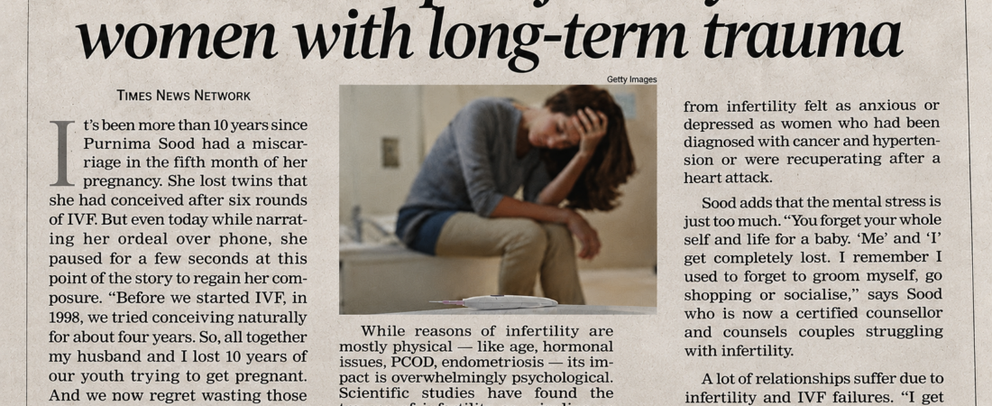 Scars Run Deep: Infertility Leaves Women with Long-term Trauma – Times News Network
